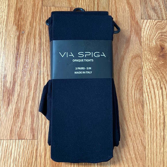 Via Spiga Accessories - Via Spiga NWT 2 Pair Opaque Tights